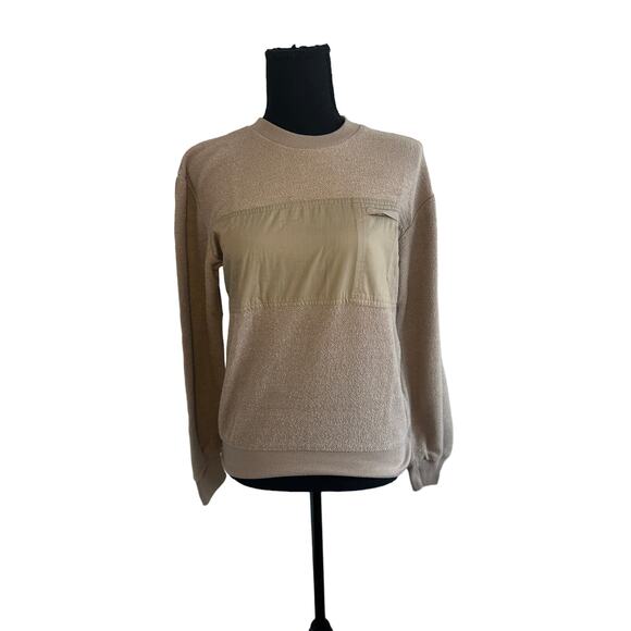 Vintage Trader Bay Taupe Crew Neck Sweatshirt Top Small Excellent Condition! S - Picture 1 of 8